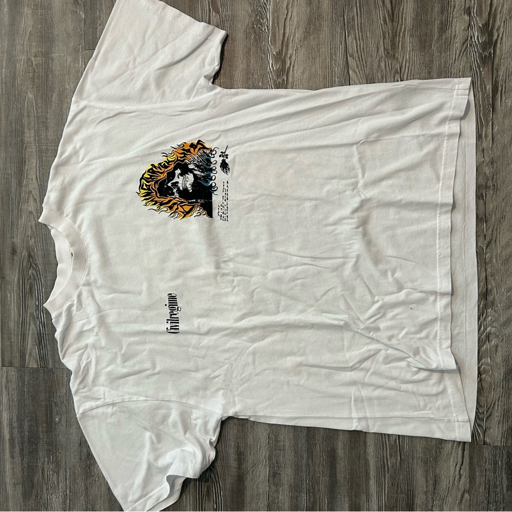 Civil Regime White Short Sleeve Tee